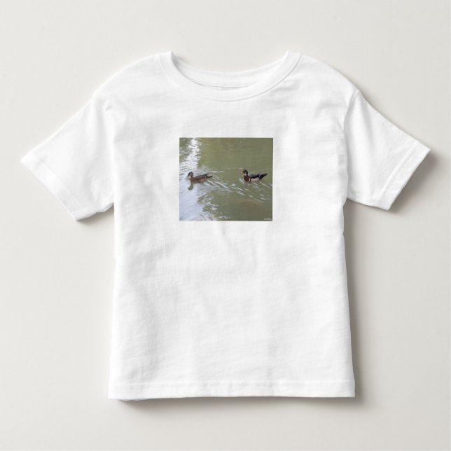Swimming Ducks Kleinkind T-shirt (Vorderseite)
