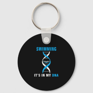 Swimming Its In My DNA Funny SwimerSwim Cool Love Schlüsselanhänger
