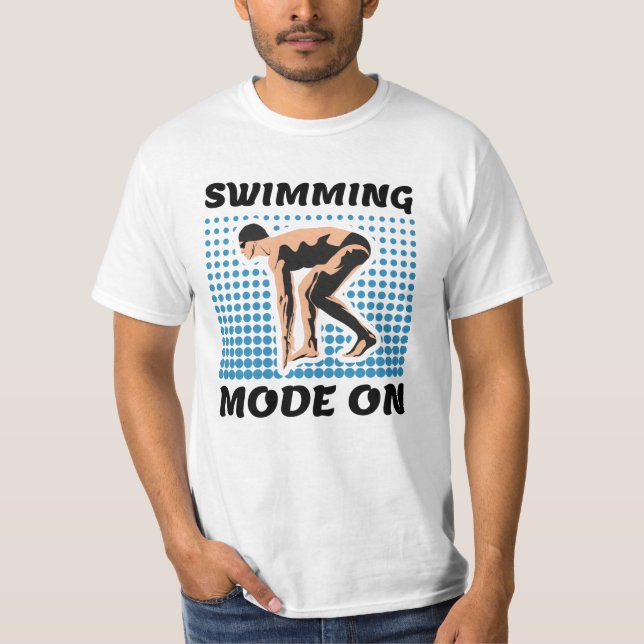 Swimming Mode on - Pool Lover T-Shirt (Vorderseite)