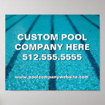 Swimming Pool Company Custom Marketing