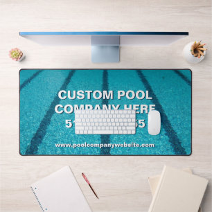 Swimming Pool Company Custom Marketing Schreibtischunterlage
