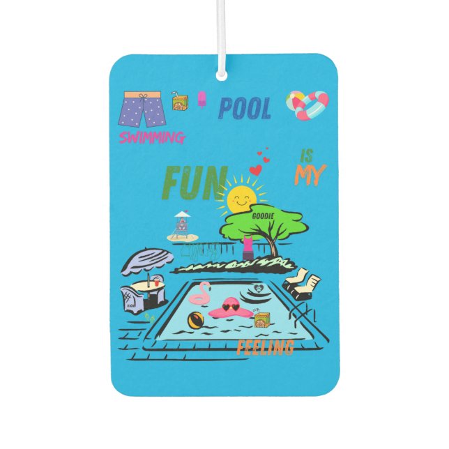 Swimming Pool Fun Autolufterfrischer (Vorderseite)