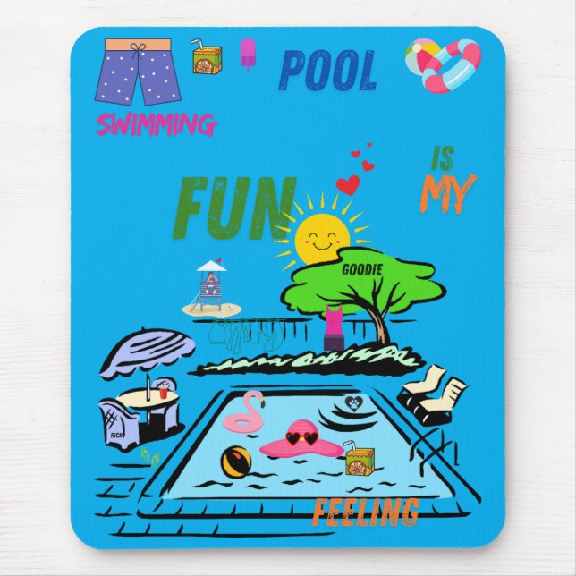 Swimming Pool Fun Mousepad (Vorne)
