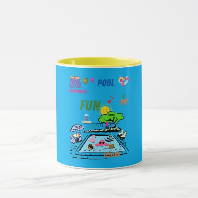 Swimming Pool Fun Tasse (Zentrum)