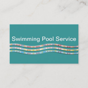 Swimming Pool Service Business Cards Visitenkarte