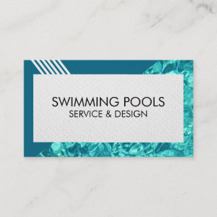 Swimming Pool Services Business Card Visitenkarte