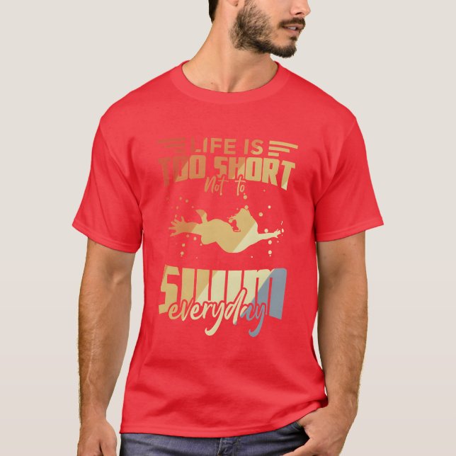 Swimming Quotes funny T-Shirt (Vorderseite)