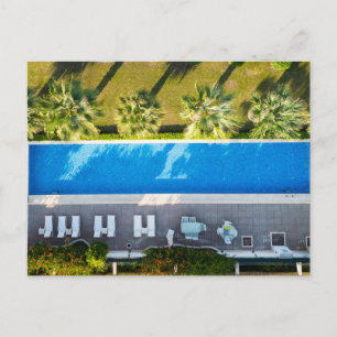 Swimmingpool Aussicht Feiertagspostkarte