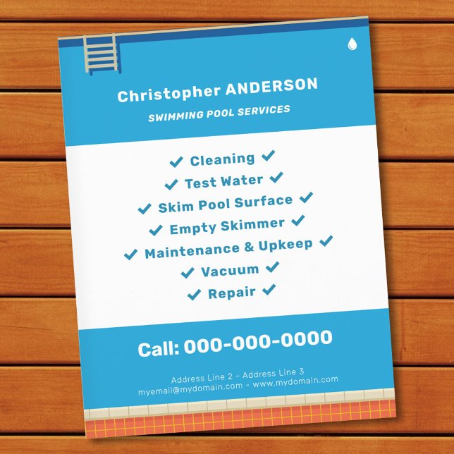 Swimmingpool Services Flyer (Swimming Pool Services Flyer)