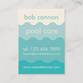 Swimmingpool-Sorgfalt-Wartungs-Visitenkarte Visitenkarte