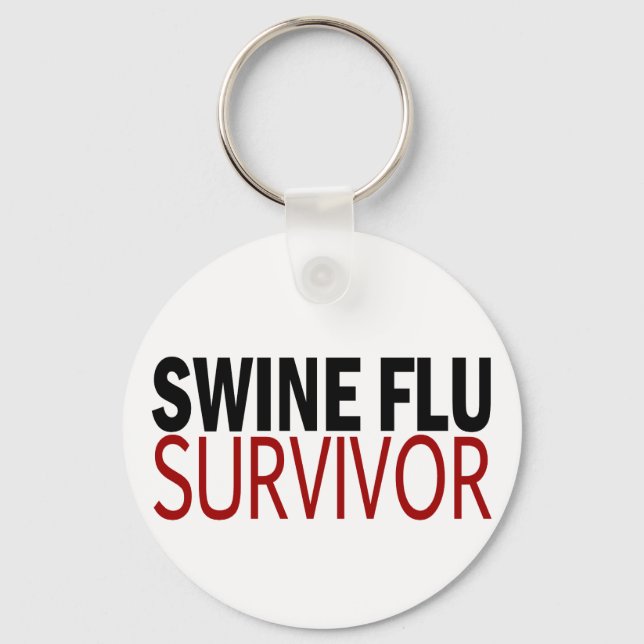 Swine Flu Survivor Schlüsselanhänger (Vorderseite)