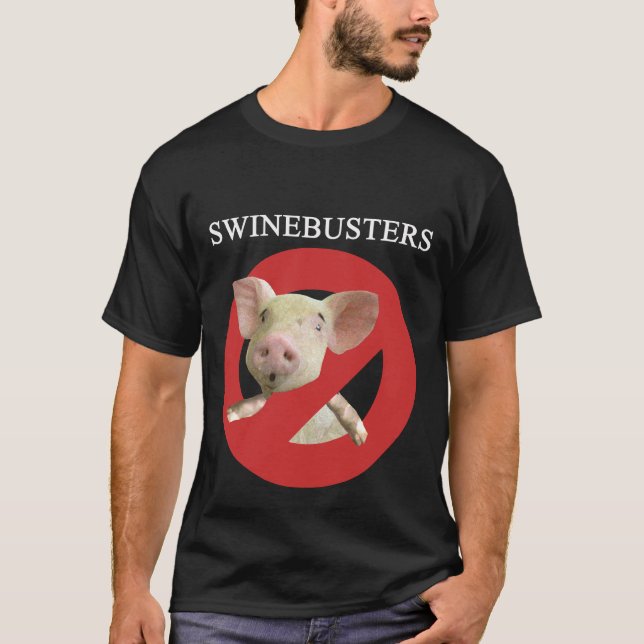 Swinebusters Dunkelheits-T - Shirt (Vorderseite)