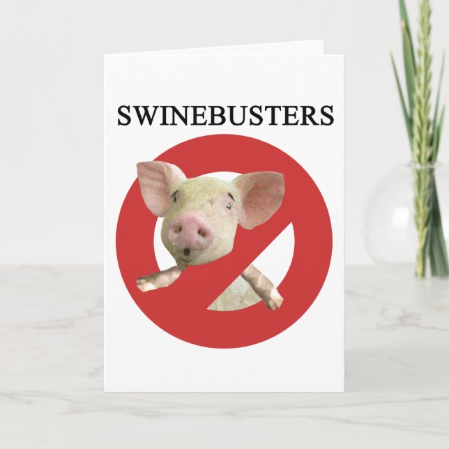 Swinebusters! Karte (Vorderseite)