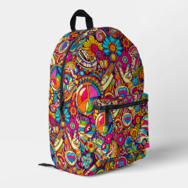 Swing 60er Design-Backpack Bedruckter Rucksack