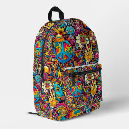 Swing 60er Design-Backpack Bedruckter Rucksack