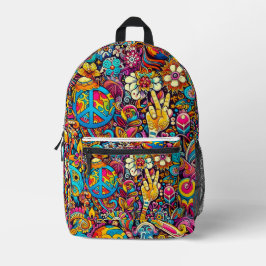 Swing 60er Design-Backpack Bedruckter Rucksack