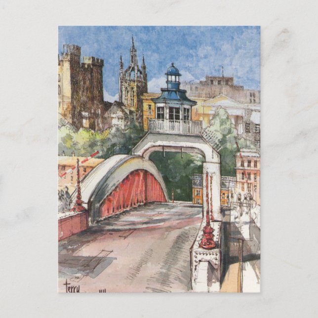 Swing Bridge Postcard Postkarte (Vorderseite)