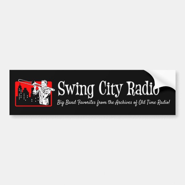 Swing City Radio - Autoaufkleber (Vorne)