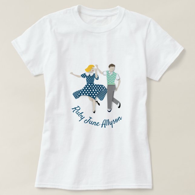Swing Dance Couple T-Shirt (Design vorne)