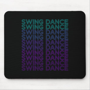 Swing Dance Dancing Retro Swing Tänzer Mousepad