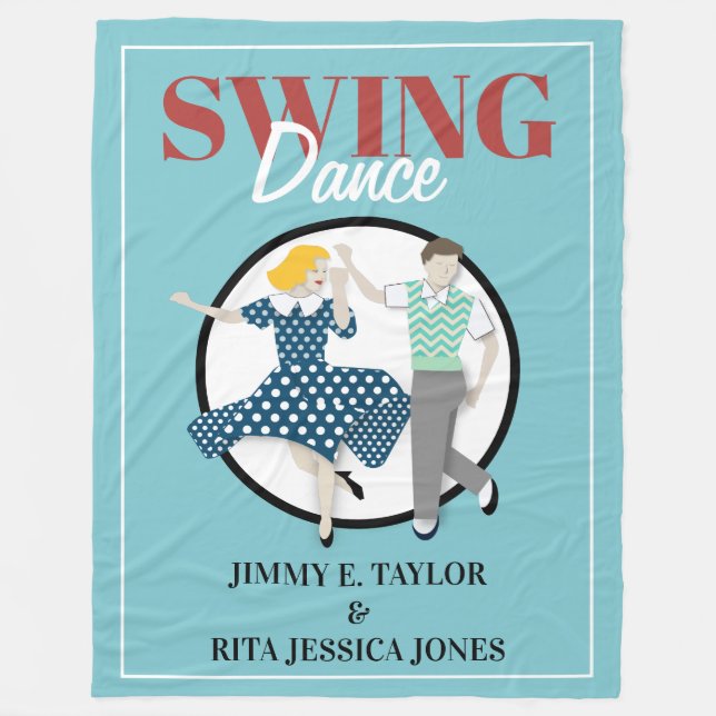 Swing Dance Fleecedecke (Vorderseite)