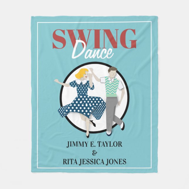 Swing Dance Fleecedecke (Vorderseite)