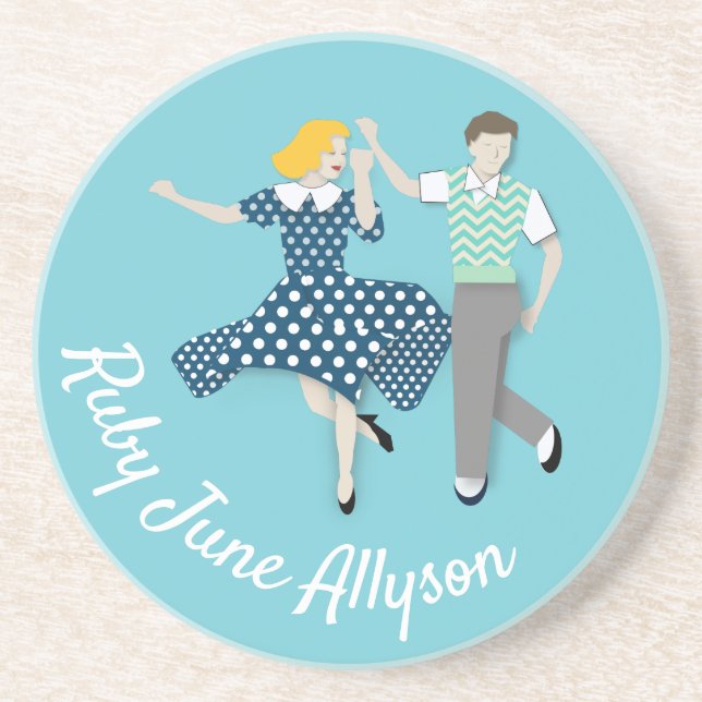 Swing Dance Getränkeuntersetzer (Vorne)