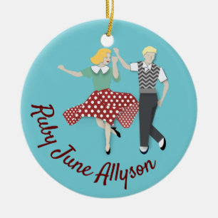Swing Dance Keramik Ornament