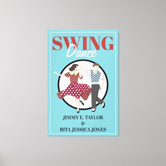 Swing Dance Leinwanddruck (Vorderseite)