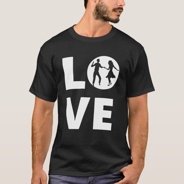 Swing Dance Lover, Swing Dance Teacher T-Shirt (Vorderseite)