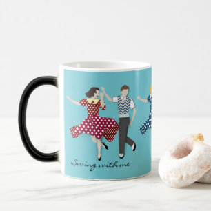 Swing Dance Paare Verwandlungstasse