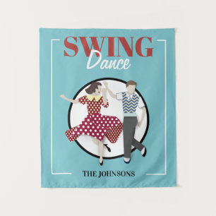 Swing Dance Wandteppich