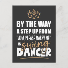 Swing Dancer ist das Ultimate in Appeal. Fun Gift Postkarte
