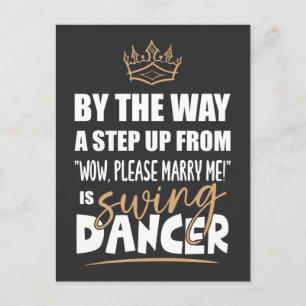 Swing Dancer ist das Ultimate in Appeal. Fun Gift Postkarte