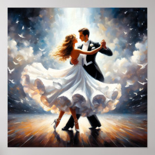 Swing Dancing Ballroom Tanztanz Tanz Poster