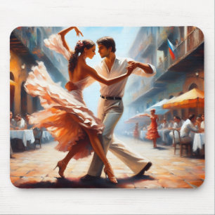 Swing Dancing Couples Tanzmusik Mousepad