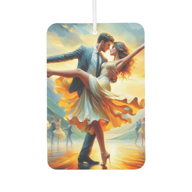 Swing Dancing Retro Vintag hohe Mode Autolufterfrischer (Vorderseite)