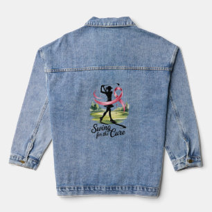 Swing for Cure Golf Breast Cancer Jeansjacke
