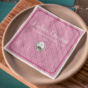 Swing in Style: Pink Ladys Golf League Napkin Serviette