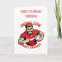 Swing Low Power Run Cartoon Rugby Charge Karte