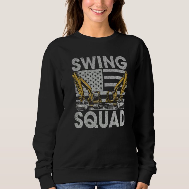 Swing Squad US Flag - Construction Workers & Const Sweatshirt (Vorderseite)