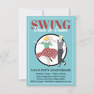 Swing-Tanz Einladung