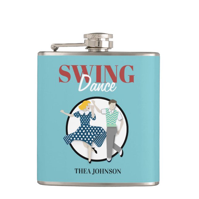 Swing-Tanz Flachmann (Vorderseite)
