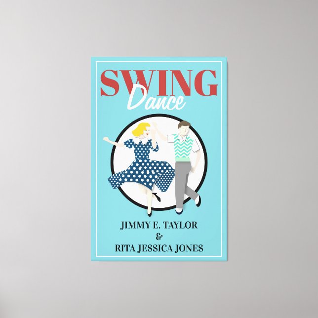 Swing-Tanz Leinwanddruck (Vorderseite)