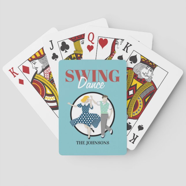 Swing-Tanz Spielkarten (Rückseite)
