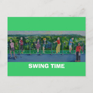 SWING TIME - Golf Ausflug nach Postkarte