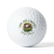 'Swing with Confidence' Golf Ball & T-Shirt Splash