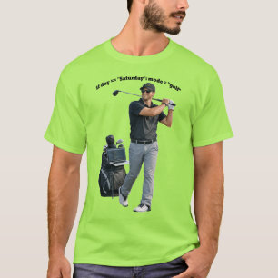 Swingender Software-Ingenieur, der Golf-URM spielt T-Shirt