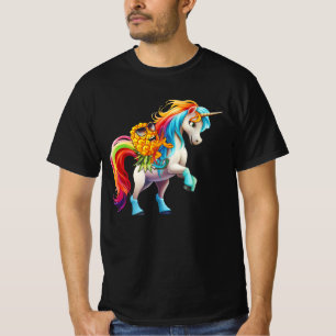 Swinger Auf den Kopf Ananas Magischer Unicorn Rege T-Shirt