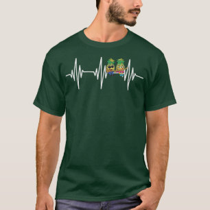 Swinger Heartbeat Upside Down Pineapple T-Shirt